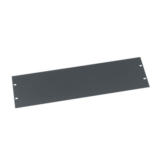 3 RU Flat Blank Rack Panel, Aluminum