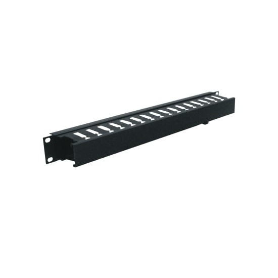1 RU Plastic Cable Manager, 2 Inches Deep