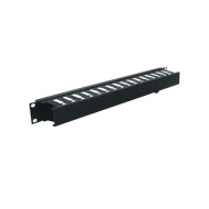 1 RU Plastic Cable Manager, 2 Inches Deep