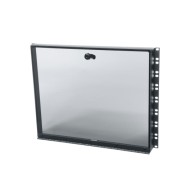 8 RU Fixed Security Cover With Hinged Plexi Door
