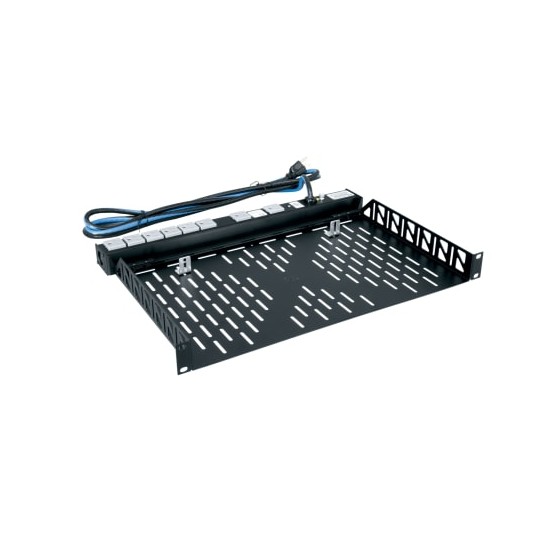 1 RU Utility Rackshelf, 10.4 Inches Deep, Vented