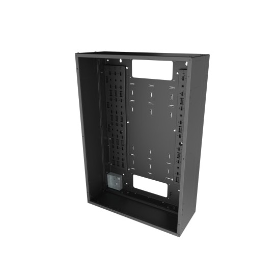 VWM Series Back Pan for Solid Door, 36" High x 10" Deep - Black