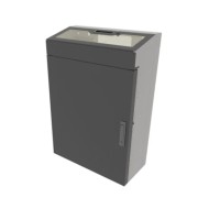 VWM Door with Plexi Access Fits 36" High x 10" Deep - Black