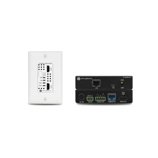 Two-Input Wallplate HDBaseT TX/RX for HDMI