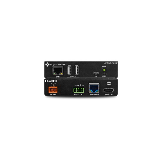 HDBaseT Receiver for HDMI Video and USB