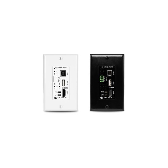 Wallplate HDBaseT Transmitter for HDMI Video and USB