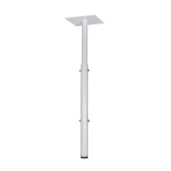 8 Inch (203 mm) Ceiling Plate with Adjustable 1.5 Inch NPT Column in White