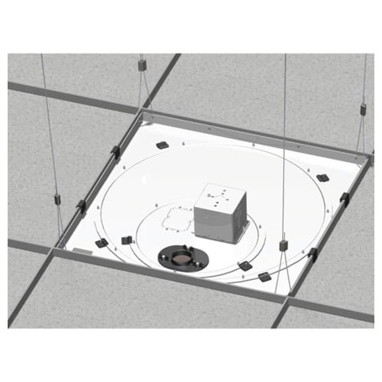 Speed-Connect Suspended Ceiling Tile Replacement Kit with Power Outlet Housing