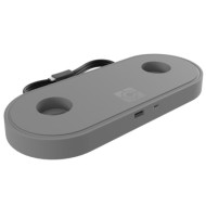 Koncīs USB Charging Hub for Koncīs Dual Monitor Arm, Silver