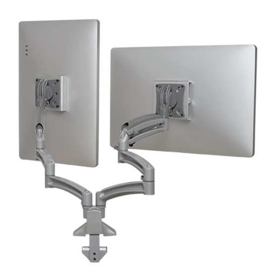 Kontour™ K1D Dual Monitor Dynamic Desk Mount, Extended Reach - K1D230S