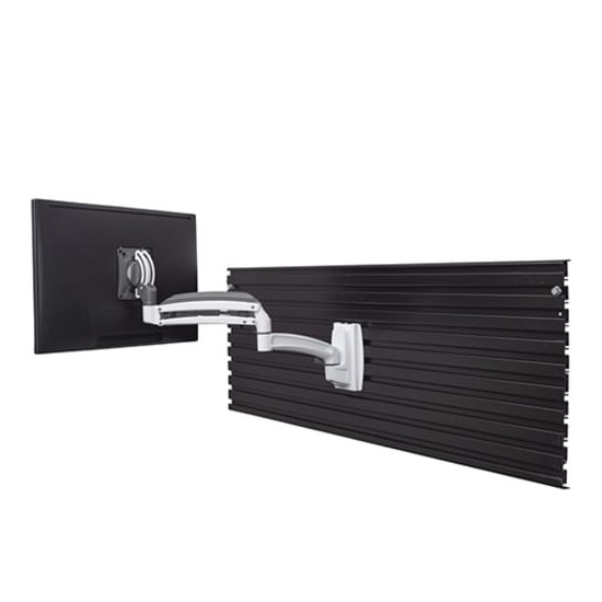 Kontour™ K1S Dynamic Slatwall Mount, 1 Monitor, White