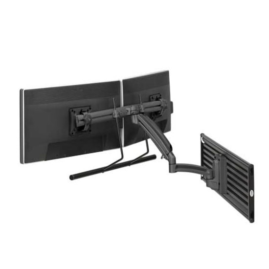 Kontour™ K1S Dynamic Slatwall Mount, Dual Monitor Array - K1S22HB