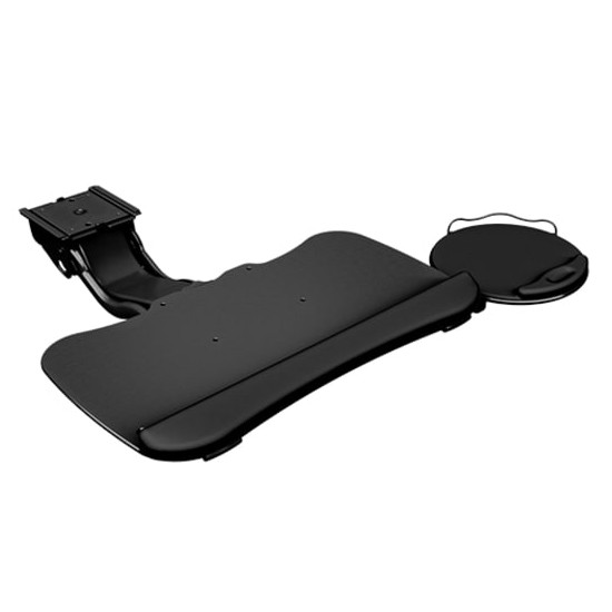 Sit-to-Stand Arm, 19” Keyboard Tray with 8.25” Mouse Tray