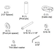 Kontour™ KX K1 K2 Hardware Kit, Silver