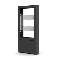 40" PORTRAIT FLOOR KIOSK, BLACK