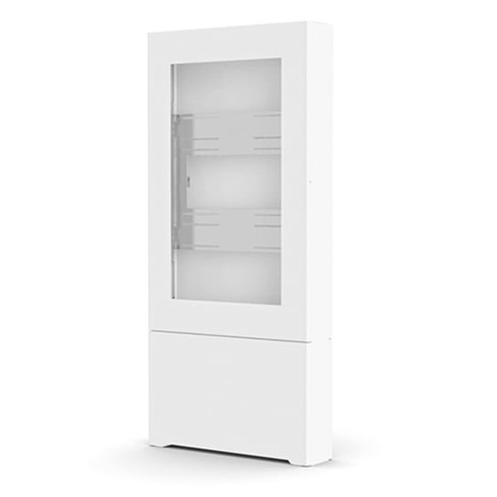 Impact™ Floor Mounted Kiosk, Portrait 50” White