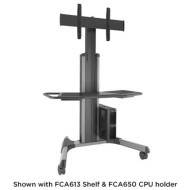 LPAUS, Large Fusion® Manual Height Adjustable Mobile AV Cart
