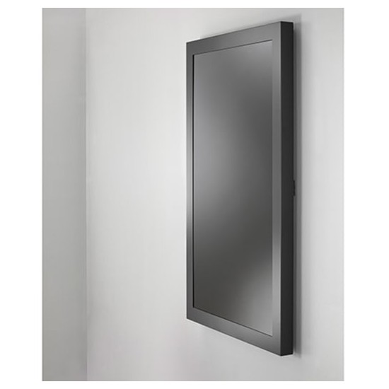 Impact™ On-Wall Kiosk with Protective Glass - Portrait 55 Inch Black
