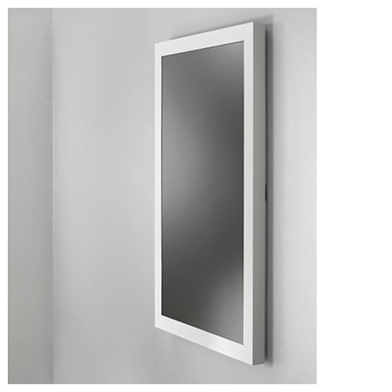 Impact™ On-Wall Kiosk with Protective Glass - Portrait 55 Inch White