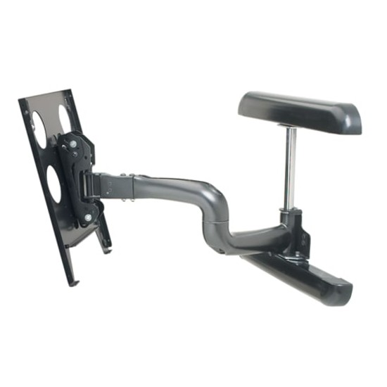 Large Flat Panel Swing Arm Wall Display Mount - 25 Inch Extension-PWRUB