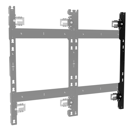 Right dvLED Wall Mount for LG LSCB Series Ultra Slim, 3 Displays Tall