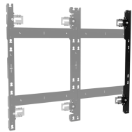 Right dvLED Wall Mount for LG LSCB Series Ultra Slim, 3 Displays Tall