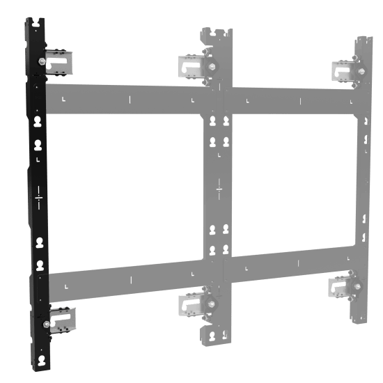 Left dvLED Wall Mount for LG LSBB Series Fine Pitch Essentials, 3 Displays Tall