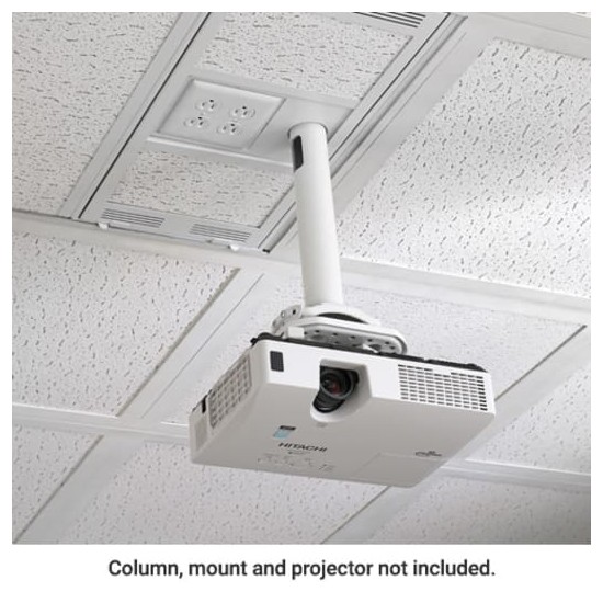 1' x 2' Above Suspended Ceiling Storage Box with Column Drop