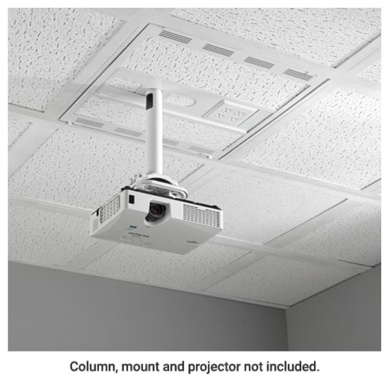 2' x 2' Above Suspended Ceiling Storage Box with Column Drop